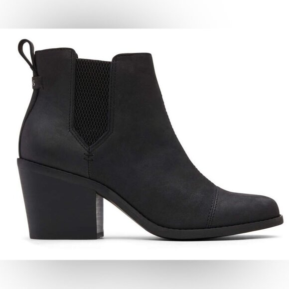 Toms Everly Boots - Black Oiled Nubuck Fit 8.5W - Picture 9 of 10